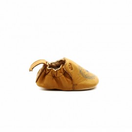 Chaussons bébé souples en cuir My Blublu Chien Easy Peasy - Dröm