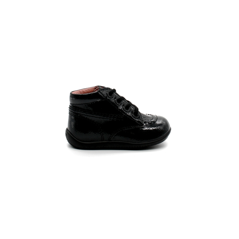 kickers noir vernis bebe