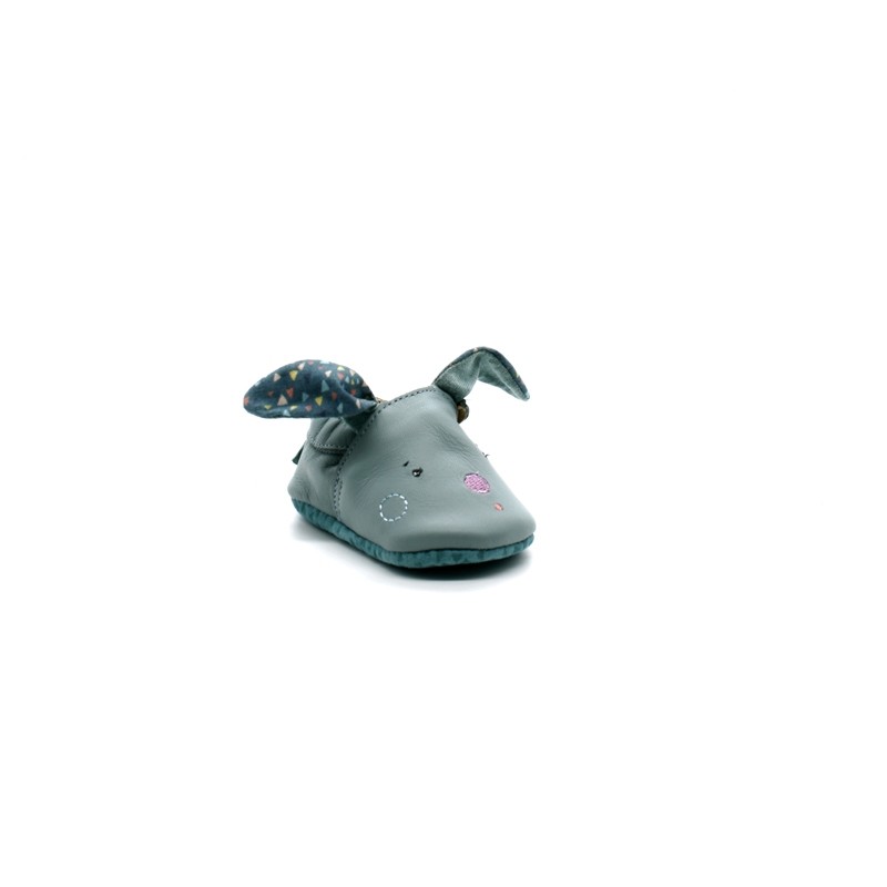 Chaussons Bebe Fille Babybotte Moulin Roty Lapin