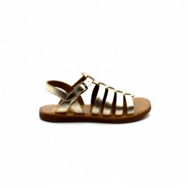 Nu-Pieds Fille Pom D'Api Plagette Strap Laminato