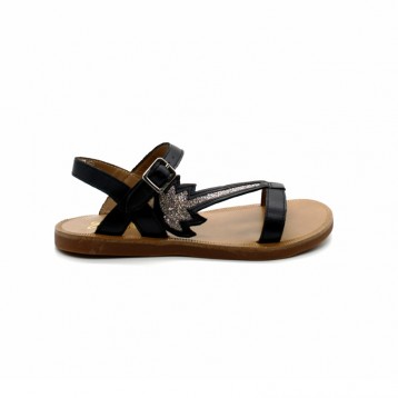 Nu-Pieds Fille Pom D'Api Plagette Palms Softy