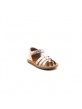 Nu-Pieds Bébé Fille Pom D'Api Poppy Strap Bijou Rose