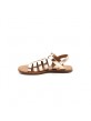 Nu-Pieds FIlle Pom D'Api Plagette Strap Laminato Cuivre