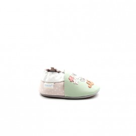 Chaussons Bébé Cuir Souple Robeez Fichcat