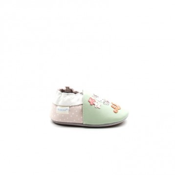 Chaussons Bébé Cuir Souple Robeez Fichcat