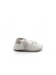 Chaussons Bébé Cuir Souple Robeez Sunny Day Gris Blanc