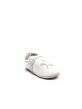 Chaussons Bébé Cuir Souple Robeez Sunny Day Gris Blanc