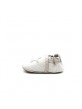 Chaussons Bébé Cuir Souple Robeez Sunny Day Gris Blanc