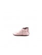 Chaussons Cuir Souple Bébé FIlle Robeez Chic Et Smart Rose