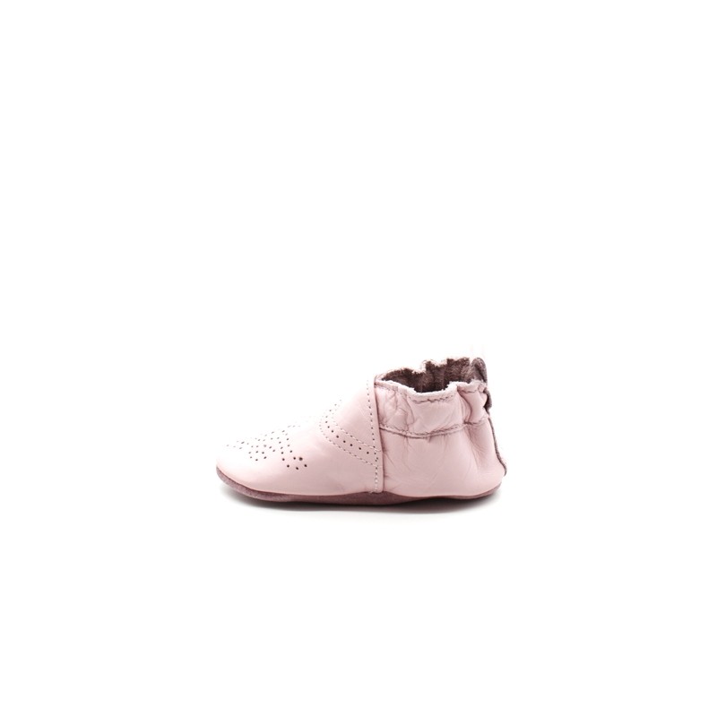 Chaussons cuir souple bébé Mini Love 874682-10 ROBEEZ© - or