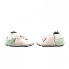 Chaussons Cuir Souple Fille Robeez Fruit's Party