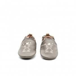 Chaussons Cuir Souple Bébé Fille Robeez Princess Frog