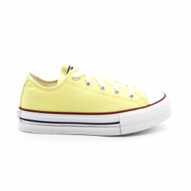 Tennis en Toile Basse Converse CTAS OX Platfo Jaune