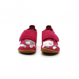 Chaussons Coton Fille Giesswein Shortens Fushia