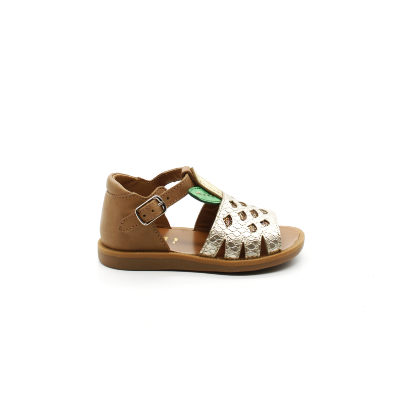 Nu Pieds Bebe Fille Pom D Api Poppy Ananas Pitshoes Nu Pieds Bebe Fille Pom D Api Poppy Ananas Pitshoes