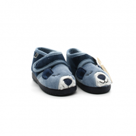 Chaussons Enfant Victoria Ojala Ositos Chien Bleu Azul