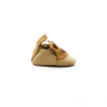 Chaussons Cuir Souple Bébé Easy Peasy Blublu Castor