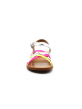 Nu-Pieds Fille Pom D'Api Plagette Lux Argent Fluo