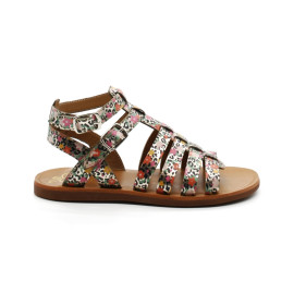 Nu-Pieds Fille Pom D'Api Plagette Gladiator