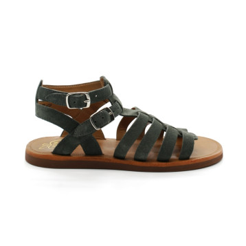 Nu-Pieds Fille Pom D'Api Plagette Gladiator