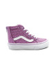 Chaussures Montantes Fille VAN'S TD SK8 Hi-Zip Glitter Lilas