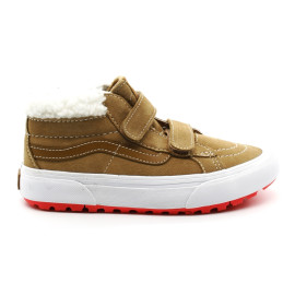 Tennis Fourrées Enfant Van's Sk8 Mid V Marron