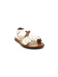 Nu-Pieds Fille Pom D'Api Plagette Multiflo Blanc