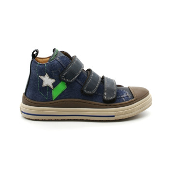 Chaussures Montantes Velcro Garçon Fr By Romagnoli 7370 Fustic