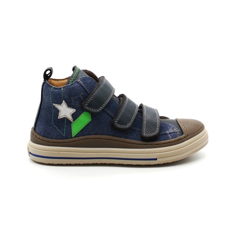 Chaussures Montantes Velcro Garçon Fr By Romagnoli 7370 Fustic