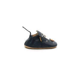 Chaussons Cuir Premiers Pas Easy Peasy 26544 My Blublu Fusée Denim