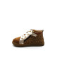 Chaussures Premiers Pas Bébé FIlle Shoopom Bouba Bizip Or Léopard