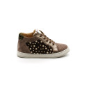 Chaussures Fermées Fille Pom D'Api Mousse Zip Top Marron Faon